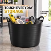26L Flexible Storage Tub with Carry Handles