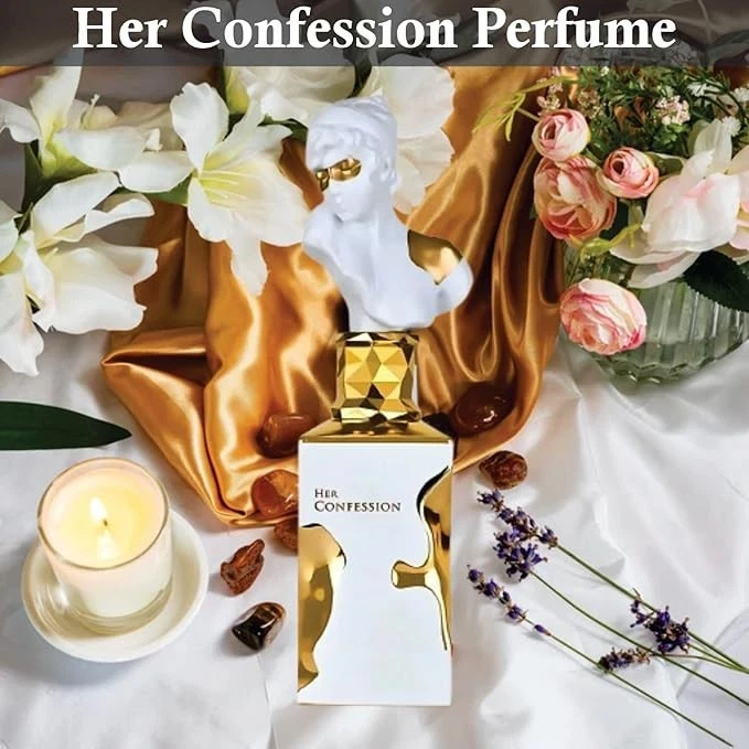 Lattafa Her Confession Eau de Parfum Spray for Women - 100ml (3.4 oz)