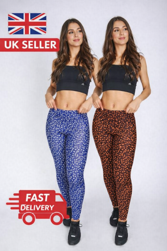 High Waisted Printed Workout Leggings for Gym, Yoga & Running