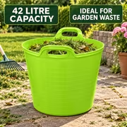 42L Large Flexi Tub - Lime Green