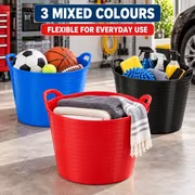 Set of 3 x 42L Flexi Tubs - Mixed Colours
