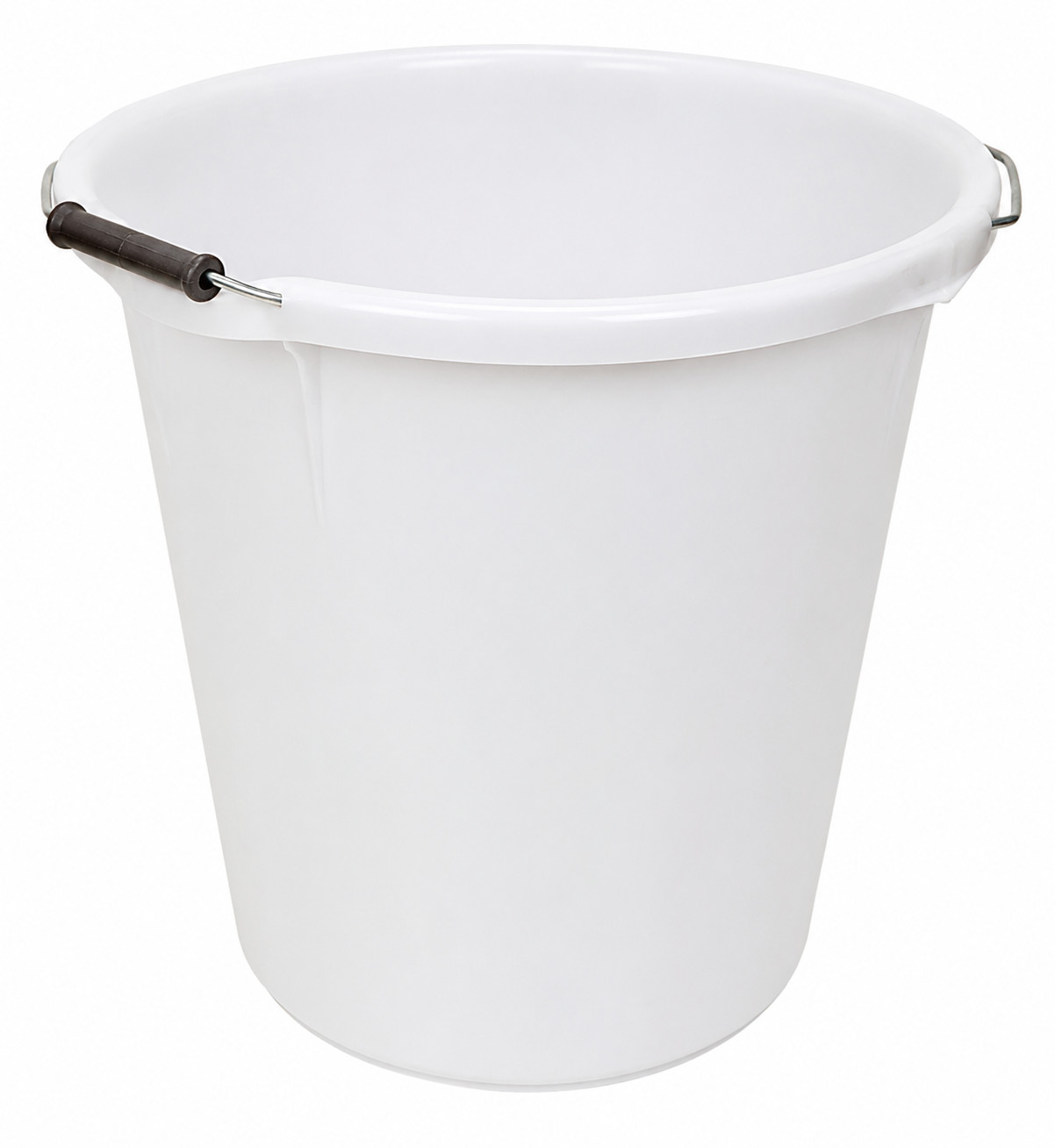 30L Heavy Duty White Plastic Bucket Tub - Multi-Purpose