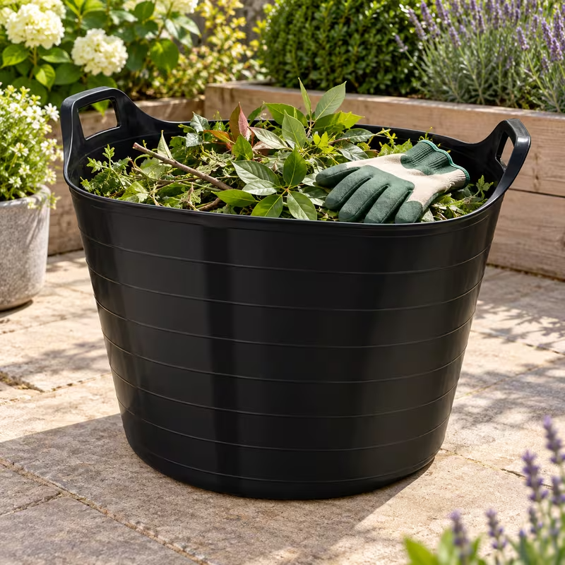 75L Extra-Large Flexible Storage Tub with Handles